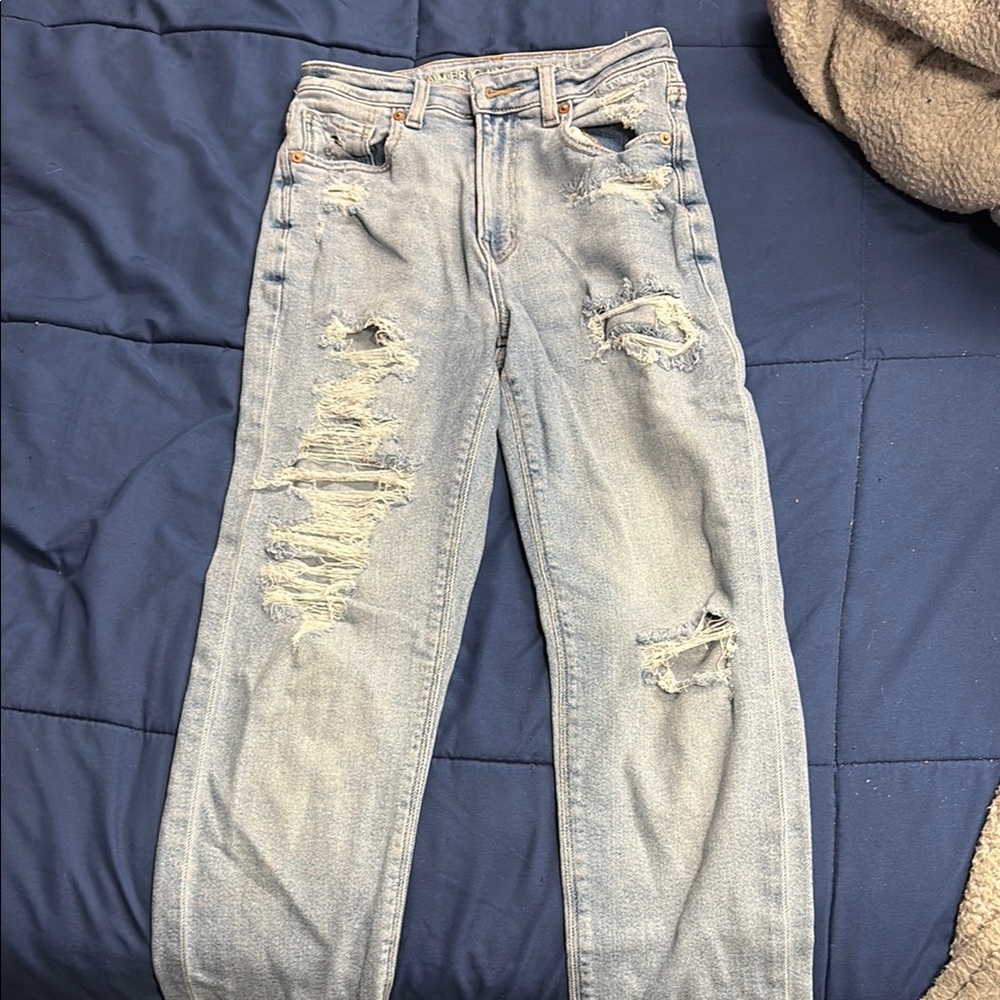 American Eagle Outfitters Blue Boyfriend Jeans Relaxed Fit
